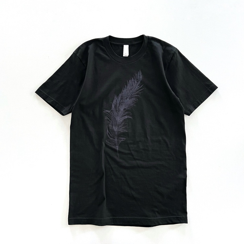 Ige Design Los Angelos Metallic Foil Feather T-Shirt - Picture 6 of 6